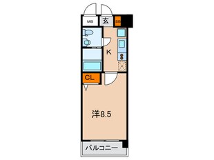 アドバンス三宮Ⅴソレイユ(702)の物件間取画像